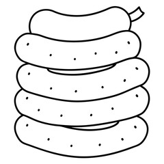 Food, Drink and Sweets coloring pages for kids book