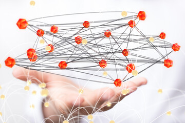 conference Digital Network and data concept 3d