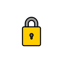 Lock icon vector. 