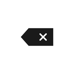 Obraz premium Backspace icon. Delete icon