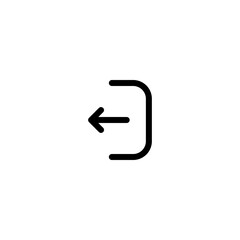 Log out icon. Exit icon. Log-out icon in white background