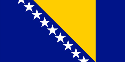 Fototapeta premium flag of Bosnia and Herzegovina, official state symbol