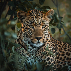 Obraz premium leopard in zoo