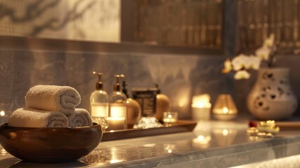 Luxurious Spa Setting with Hand Exfoliation Treatment: Jasmine and Sugar Blend for Relaxation and Care