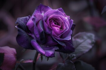 Beautiful purple rose