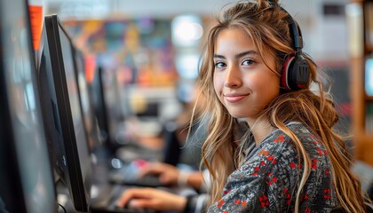 AIPowered Language Lab Students using AIdriven software to practice new languages