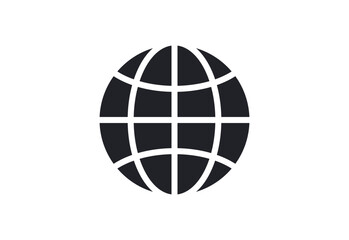 World planet, web, network, globe, world map, earth, global business, travel, connection flat design style minimal illustration.
