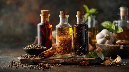 Gourmet Food Presentation with Sauces and Marinades Generative AI