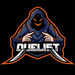 assassin gaming mascot logo design