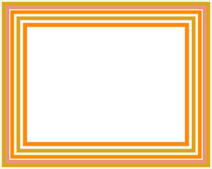 A retro striped frame border design element.