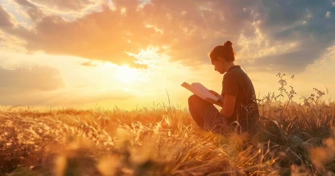 Person reading a book or jotting down thoughts in a diary while enjoying the sun, moments of relaxation