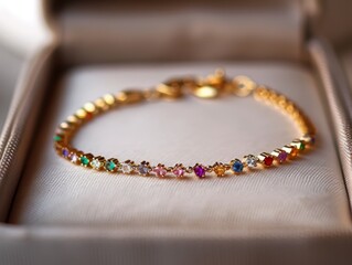 Fototapeta premium Elegant Jewelry Display on a Table Generative AI