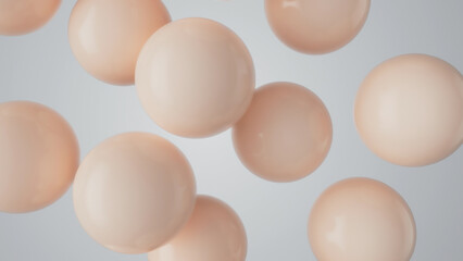 Skin care protection, Protection shield, Liquid bubble, Cosmetic , Smooth Skin, Molecule Essence , 3d animation 3d rendering
