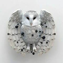 The owl is a symbol of silence, prudence, wisdom and vigilance.