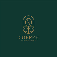 Coffee logo, tangline here, coffee shop