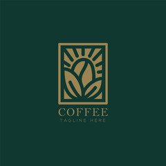 Coffee logo, tangline here, coffee shop