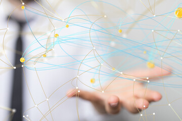 conference Digital Network and data concept 3d
