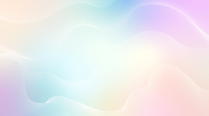 Semi Surreal multicolour pastel gradient background with geometric pattern