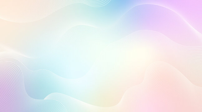 Semi Surreal multicolour pastel gradient background with geometric pattern