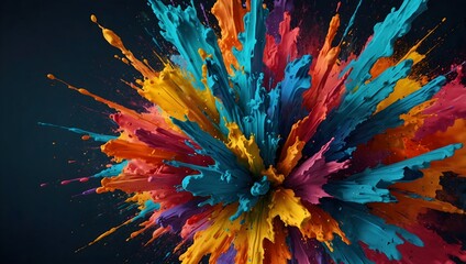 Obraz premium Vivid Imagination: Abstract Paint Art