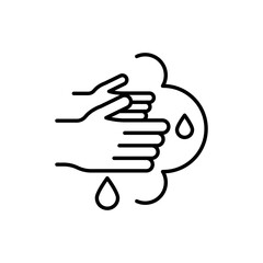 Handwashing Icon Perfect for Hygiene and Public Health Campaigns