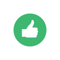 Thumb up like icon. Vector illustration