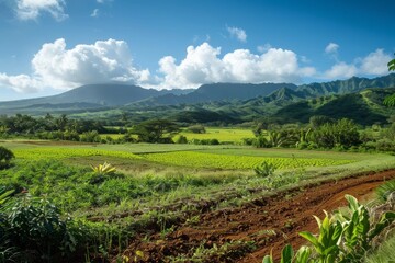 Obraz premium regenerative agriculture - diverse ecosystem, including healthy soil, thriving crops, and abundant wildlife, demonstrating the positive impact of sustainable farming practices on planet.