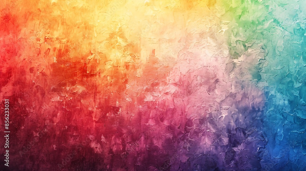 Poster vibrant abstract colorful texture background with rainbow gradient and artistic brush strokes