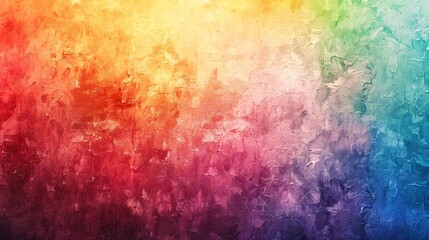 Vibrant Abstract Colorful Texture Background with Rainbow Gradient and Artistic Brush Strokes