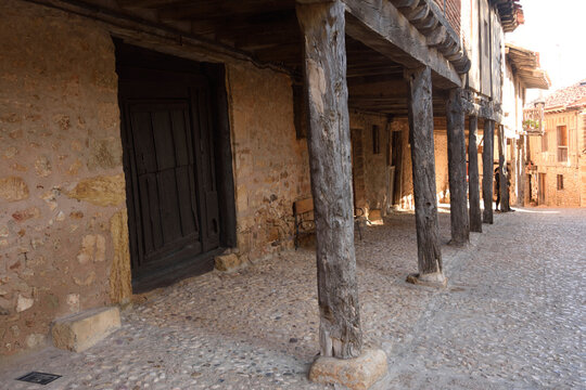 Archs of medieval village of Calata&Atilde;&plusmn;azor, Soria province,Castile and Leon, Spain