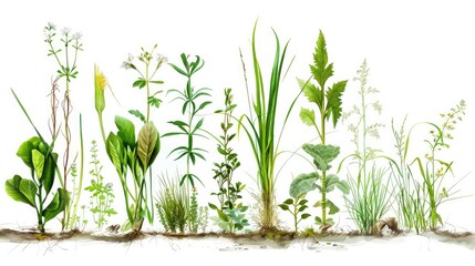 Variety of Plants Found Along the Ganges River