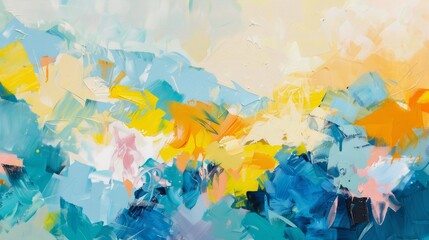 Vibrant Landscape Composition for Playful Designs Generative AI