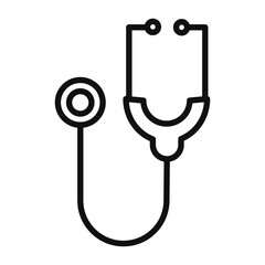 Healthcare Stethoscope Icon Ideal for Doctor and Medical Illustrations