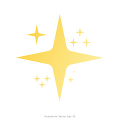 Star symbols Flat on white background, Modern design ,Vector illustration EPS 10
