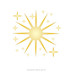 Star symbols Flat on white background, Modern design ,Vector illustration EPS 10