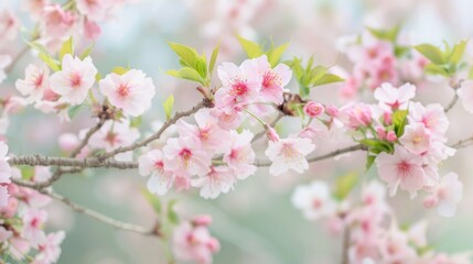 Obraz premium Blooming Beauty in Nature's Embrace Generative AI