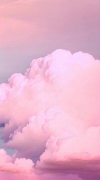 pink sky with clouds 9x16 portrait for instastories or snapchat graphics background