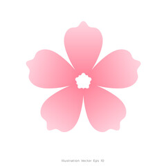 Japanese cherry blossoms flowers vector, Elements symbol of Japan, Vector illustration EPS 10