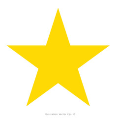 Obraz premium Star symbols Flat on white background, Modern design ,Vector illustration EPS 10