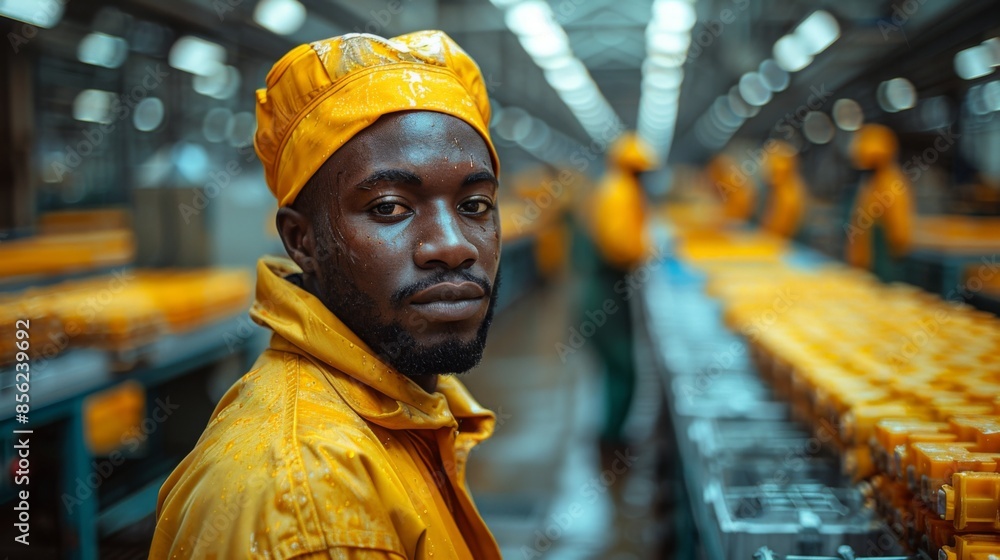 Aufkleber a compelling series of documentary photographs documenting the daily routines of factory workers in 