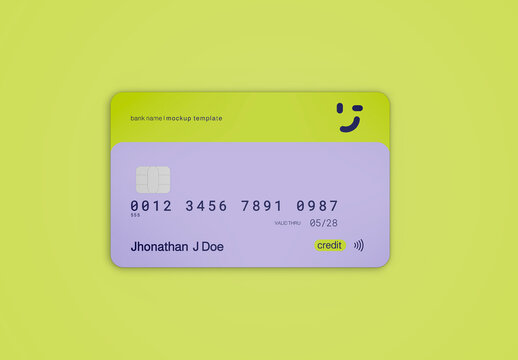 3d Credit Card Mockup