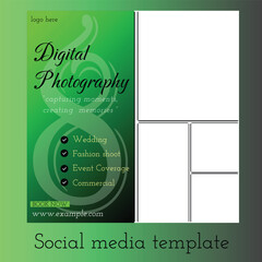 digital photography social media template