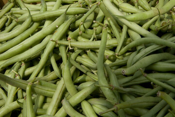 green beans at the market