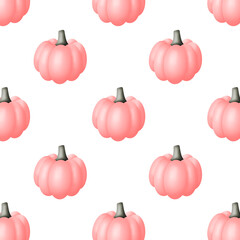 3d pink pumpkin repeating pattern