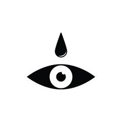 Fototapeta premium eye drops icon illustration