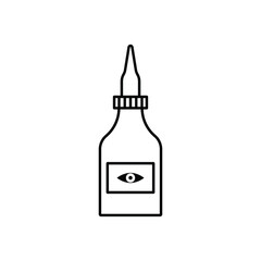 eye drops icon illustration