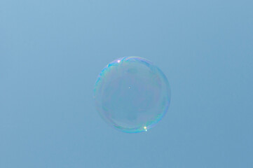 Floating in blue