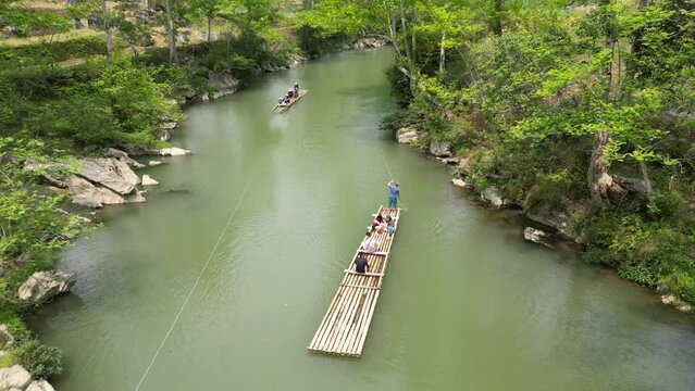 Traditional Boat Ride on Ban An Stream, Ha Giang, Vietnam