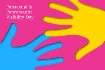Fototapeta premium Pansexual Panromantic visibility pride day LGBTQ