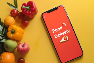 Food Delivery Template Design, Online Food Delivery Layout, Restaurant Delivery Service Template, Customizable Food Delivery Template, Modern Food Delivery App Design